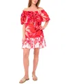 Vince Camuto Floral Off The Shoulder Minidress