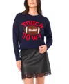 Vince Camuto Women's Touch Down Printed Sweater In Blue