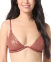 Vince Camuto Womens U Wire Bikini Top Bottoms In Cocoa