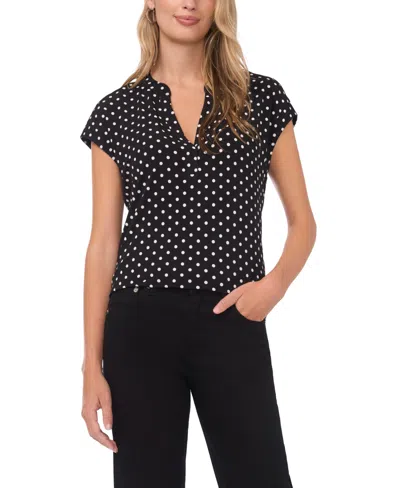 Vince Camuto V-neck Blouse In Black