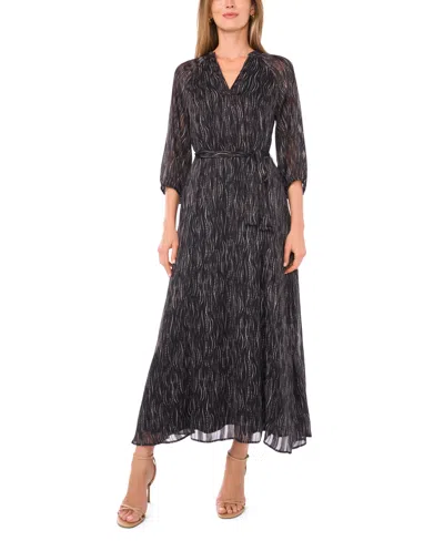 Vince Camuto Women's V-neck Maxi Dress In Black