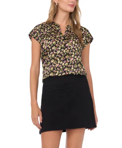 Vince Camuto Floral Print Top In Multi