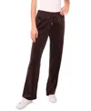 Vince Camuto Velour Straight Pant In Brown