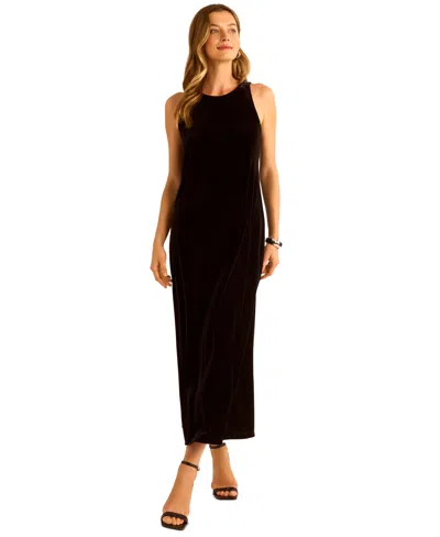 VINCE CAMUTO WOMEN'S VELVET A-LINE MAXI DRESS