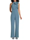 Vince Camuto Women's Tie Neck Jumpsuit In Dusty Blue