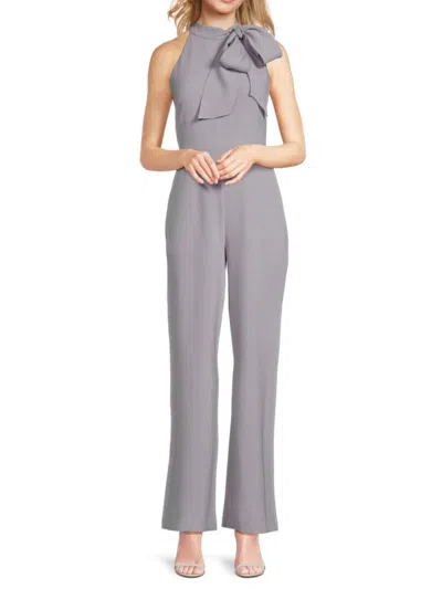 Vince Camuto Women's Tie Neck Jumpsuit In Grey