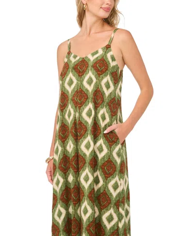 Vince Camuto Women's V-neck Flared Jumpsuit In Multi