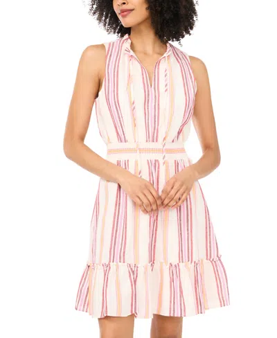 Vince Camuto Women's V-neck Mini Dress In Pink