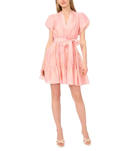 Vince Camuto Women's V-neck Mini Dress In Pink