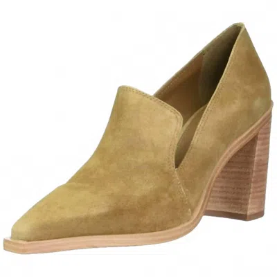 Vince Camuto Women's Wevenly Stacked Heel Pump In Sandy Brown In Multi