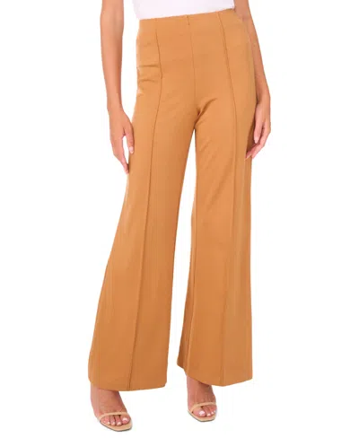 Vince Camuto Women's Wide Leg Center Seam Pants In Brown
