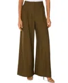 Vince Camuto Women's Wide-leg Pants In Dark Olive