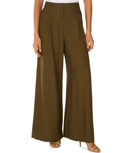 Vince Camuto Women's Wide-leg Pants In Dark Olive