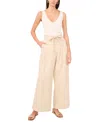 Vince Camuto Wide Leg Tie Waist Pants In Yellow
