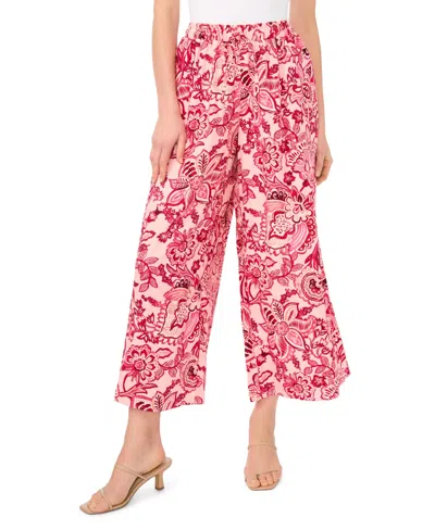 Vince Camuto Women's Wide-leg Gathered Pants In Red