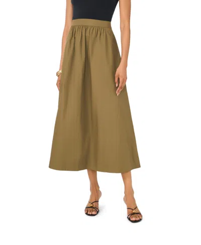 Vince Camuto Full Maxi Skirt In Brown