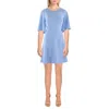 Vince Camuto Womens A-line Polyester Fit & Flare Dress In Blue