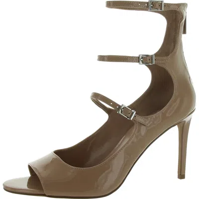 Vince Camuto Womens Adjustable Peep Toe Booties In Gold