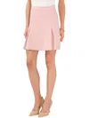 VINCE CAMUTO WOMENS BOX PLEAT LINED MINI SKIRT