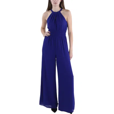 Vince Camuto Womens Chiffon Wide Leg Jumpsuit In Pink