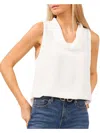 Vince Camuto Cowl Neck Sleeveless Blouse In White
