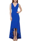VINCE CAMUTO WOMENS CREPE MAXI FIT & FLARE DRESS