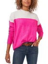Vince Camuto Extend Shoulder Colorblock Sweater In Pink