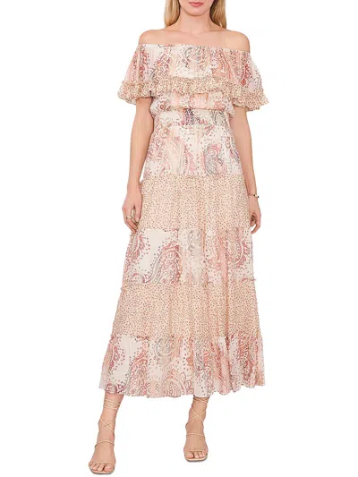 Vince Camuto Womens Daytime Long Sundress In Multi