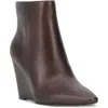 Vince Camuto Womens Double Zipper Leather Ankle Boots In Multi