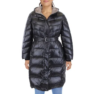 Vince Camuto Womens Down Parka Puffer Jacket In Black