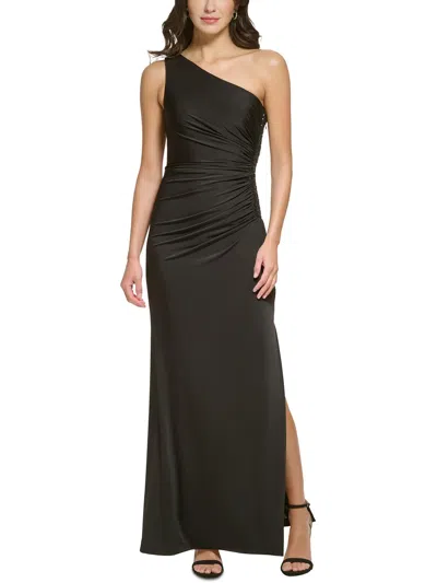 Vince Camuto Womens Embellished Polyester Evening Dress In Black