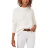 Vince Camuto Exposed Seam Crewneck Sweater In Beige