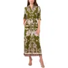 Vince Camuto Printed Border Shirt Dress In Multi