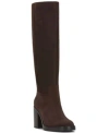 Vince Camuto Womens Gibi Platform Boot Regular Wide Calf Extra Wide Calf In Brown