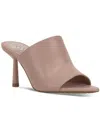 VINCE CAMUTO WOMENS LEATHER OPEN TOE PUMPS