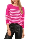 Vince Camuto Drop Shoulder Henley Neck Sweater In Pink