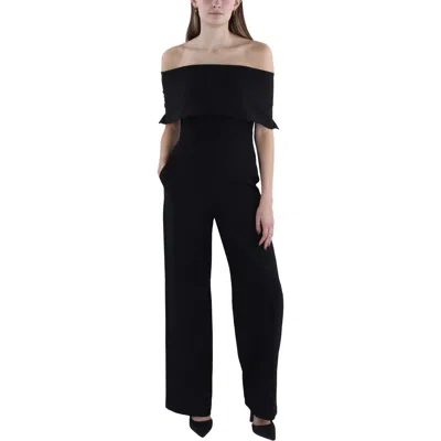 Vince Camuto Womens Off-the-shoulder Wide Leg Jumpsuit In Black