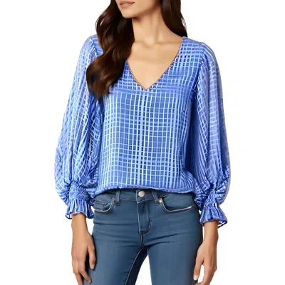 Vince Camuto Womens Printed Chiffon Blouse