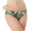 Vince Camuto Womens Striped High-leg Swim Bottom Separates In Black