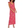 Vince Camuto Womens Printed Viscose Maxi Dress In Multi