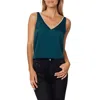 Vince Camuto Rhinestone Trim Sleeveless Top In Blue