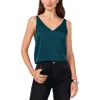 Vince Camuto Rhinestone Trim Sleeveless Top In Multi