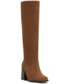 Vince Camuto Womens's Sangeti Snip-toe Block-heel Extra Wide-calf Knee-high Boots