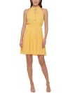 VINCE CAMUTO WOMENS SCUBA MINI HALTER DRESS