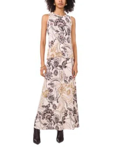 Vince Camuto Womens Sleeveless Tank Pull On Maxi Skirt In Birch