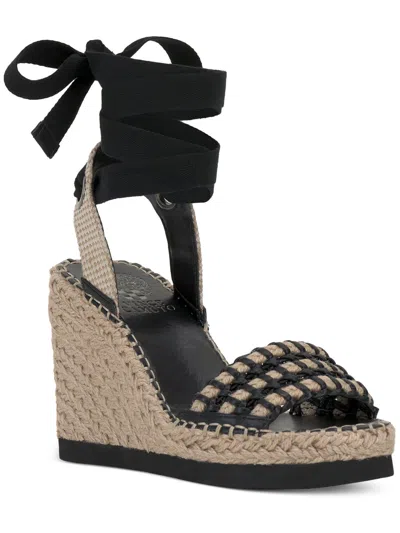 Vince Camuto Womens Slingback Open Toe Wedge Sandals In Multi