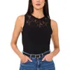 Vince Camuto Womens Solid Polyester Blouse In Black