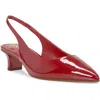 Vince Camuto Womens Solid Slingback Heels In Red