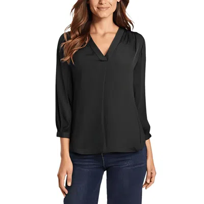 Vince Camuto Womens Split Neck Hi-low Blouse