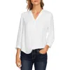 Vince Camuto Rumple Fabric Blouse In White